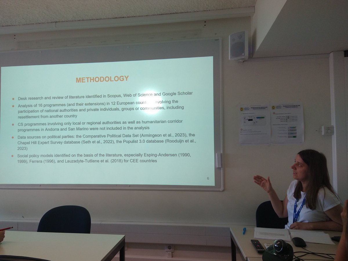 During our COPOCS presentation at the <a href="/IMISCOE/">IMISCOE</a>  conference, Renata Stefańska &amp; <a href="/Kazlowskaa/">Aleksandra Kazlowska</a> from <a href="/Karowa18/">Wydział Socjologii UW</a> &amp; <a href="/CMR_Warsaw/">CMR_Warsaw</a> discussed the relationship between governments' political stances and social policy models, and the introduction of CS programmes