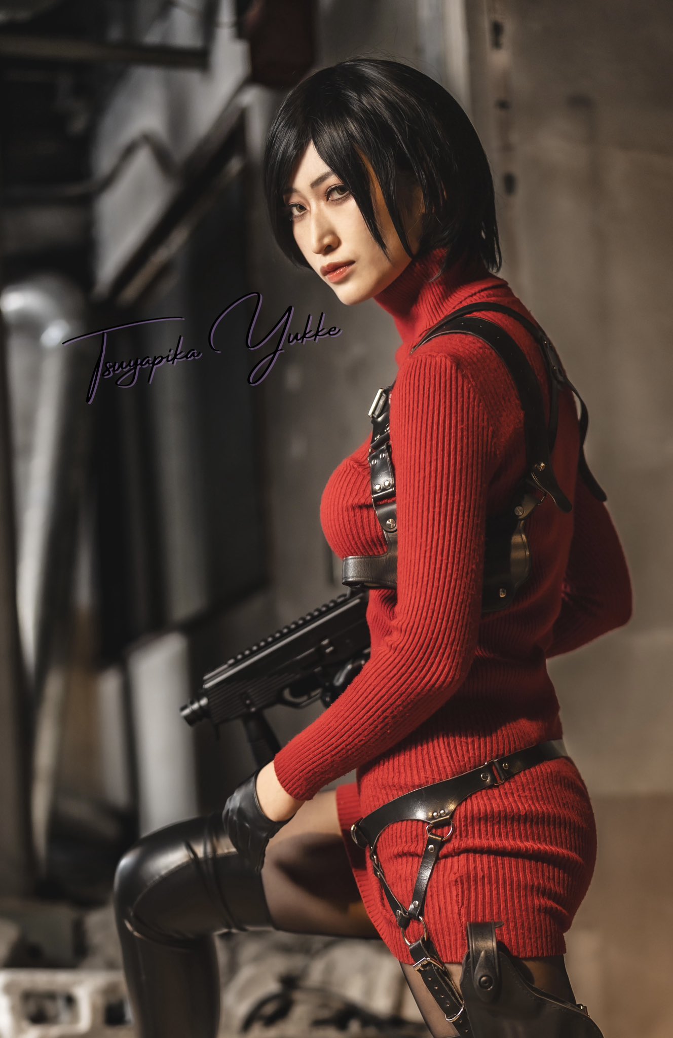 Byoru バイオハザード エイダ コスプレ サイン入り A3ポスター Byoru バイオハザード エイダ コスプレ サイン入り A3ポスター