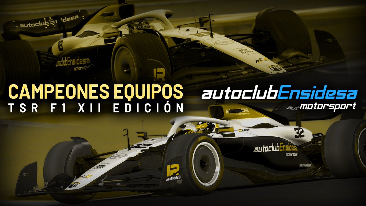 🏆🏆 ¡CAMPEONATO DE CONSTRUCTORES! 🏆🏆 

¡Autoclub Ensidesa Motorsport es el equipo ganador de la XII Edición del campeonato de F1 de TSR! 

¡Enhorabuena a nuestros campeones!

<a href="/Alexgaro32/">Alejandro Garcia</a> <a href="/Galde181/">Galde_18</a> 

#WeAreEnsidesa