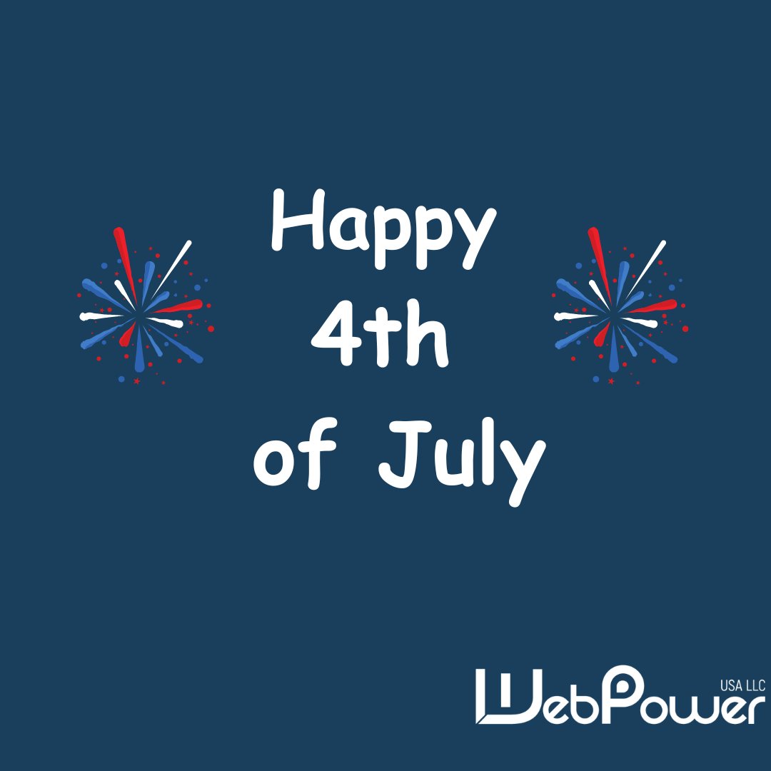 WebpowerU's tweet photo. Happy 4th of July!

#WebPower #July4th #IndependenceDay #USA https://t.co/8zsy5sS4VR