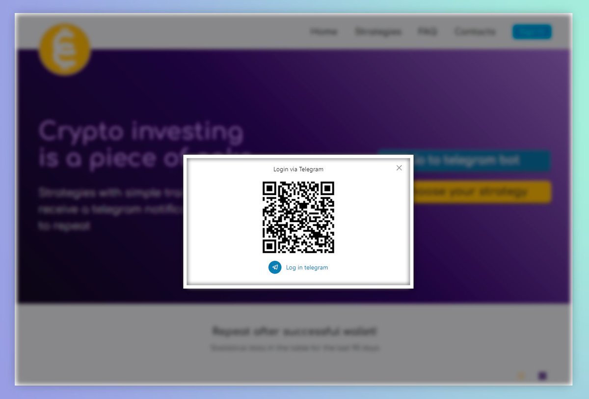 Update On Our Website!

We have updated and released new functionality of our product.

Now you can log in via Telegram bot, and then manage your strategies directly on the site!

Managing high-yield strategies has become even easier, try it on our website cryptocake.ai