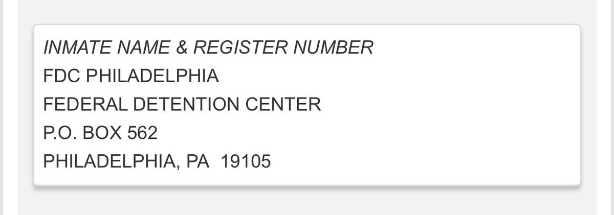 PAAUNOW's tweet photo. 📮Joan, Will, and Jean can now receive letters! Here is the info for sending letters to Joan Bell:

Name: JOAN BELL
Register Number: 93684-509 https://t.co/HZA2PGBLuI
