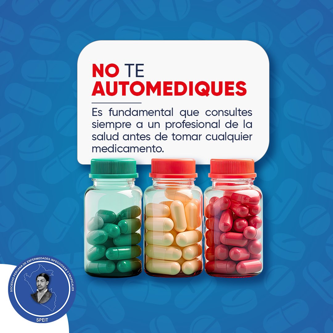 SPEIT se une a la campaña nacional "Por el uso racional de medicamentos"

La automedicación es un hábito peligroso que puede tener graves consecuencias para tu salud. 

#Noteautomediques