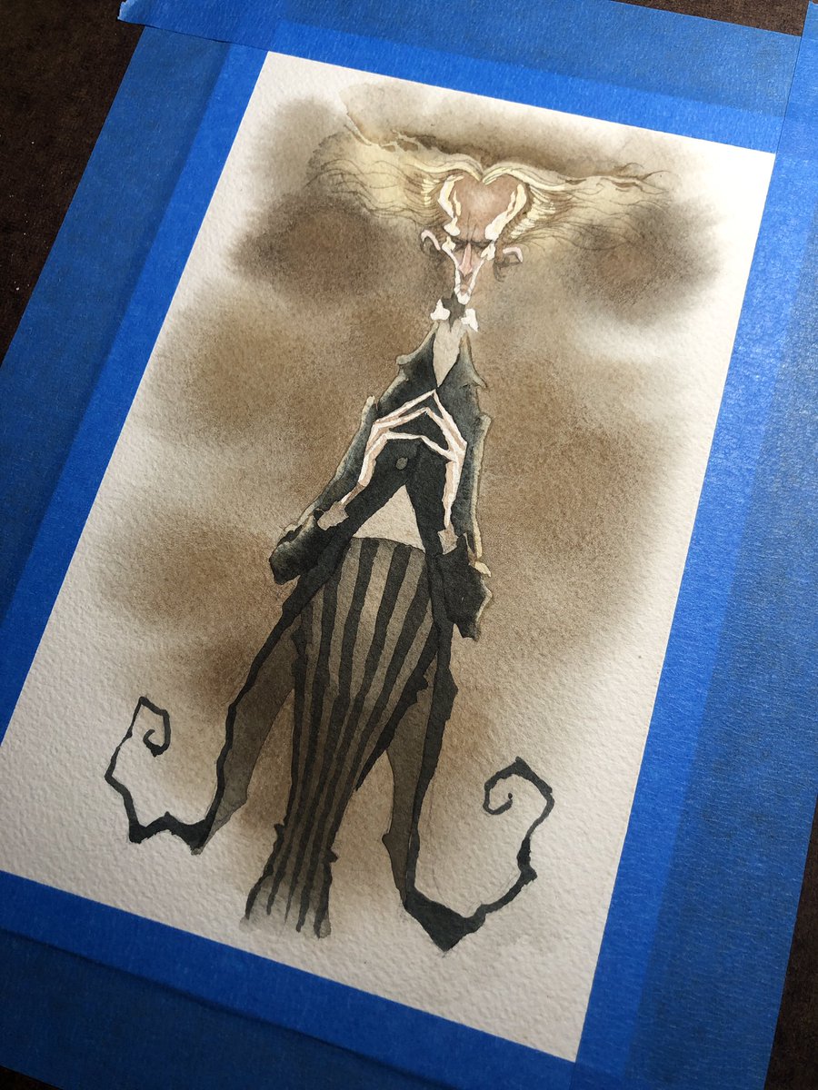 GrisGrimly's tweet photo. Work-in-progress- Count Olaf
#watercolor #grisgrimly #grisgrimlyart #Holbein @HolbeinArt #holbeinwatercolors #holbeinartistwatercolor #wip #countolaf #aseriesofunfortunateevents https://t.co/q1ILh0LeLf
