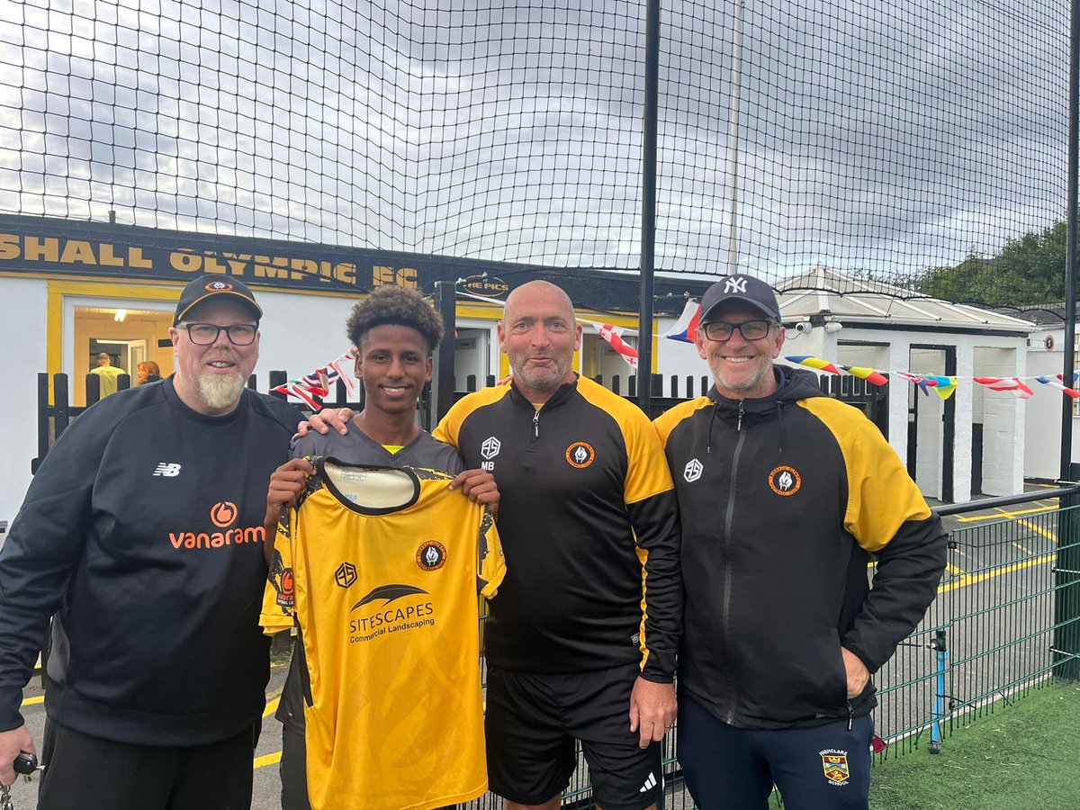 Congratulations to ESPFA West Midlands student Vladimir Ramirez Gonzalez, who has signed first team forms for player pathway partners <a href="/ROFCOfficial/">Rushall Olympic FC</a>.

Vladimir is picture with his ESPFA coach Steve Hinks (far left) who was appointed the assistant manager of a new management team