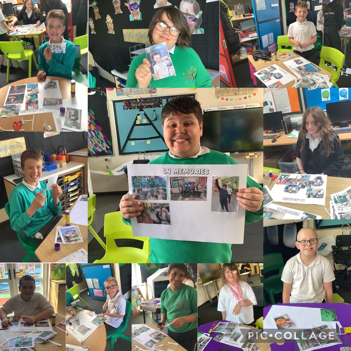 Today we have been reminiscing about our time in L4✨ 

We have created a collage of all our favourite memories throughout the entire year😇💚