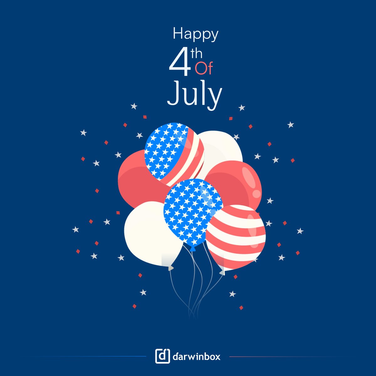 thedarwinbox's tweet image. Darwinbox sends warm wishes to our US clients and connections. Have a fantastic 4th of July filled with joy and celebrations! Happy Independence Day! #FourthOfJuly #Darwinbox 🎆✨🎉