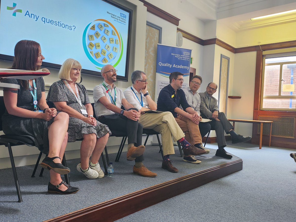Panel Discussion with the speakers of the #QAShowcase2024, full of insightful and inspiring answers! <a href="/HollyStokesNHS/">Holly Stokes</a> @adshmoran <a href="/PRFitzsimmons/">Paul Fitzsimmons</a> <a href="/SandraSmithmnd/">Sandra SmithMND</a> <a href="/arc_nwc/">ARC North West Coast</a>