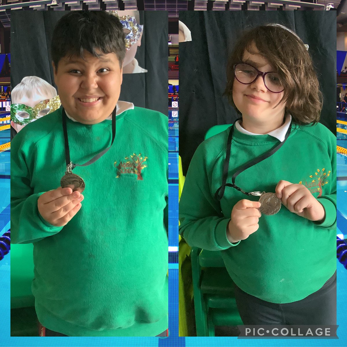 Our TWO swimming stars🏊🏼⭐️  for doing absolutely AMAZING lengths today! You have both gone above and beyond and we couldn’t be prouder, well done💚