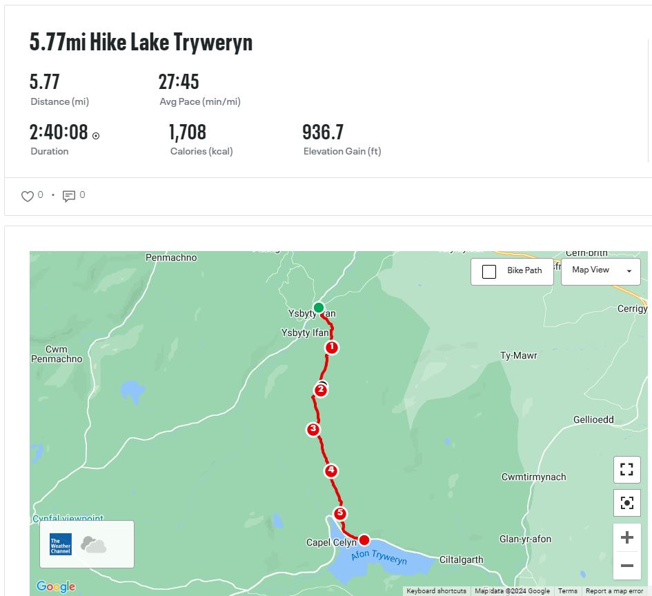 5in55's tweet image. Day 1 Stage 4 of the #bikeboatboot challenge for @tyhafan. Boots back on for a tough across-the-mountains hike from Ysbyty Ifan to Capel Celyn with very few paths. 5.8 miles climbing 937 ft. Please sponsor the team in the quest to raise £60,000 on justgiving.com/campaign/bike-…