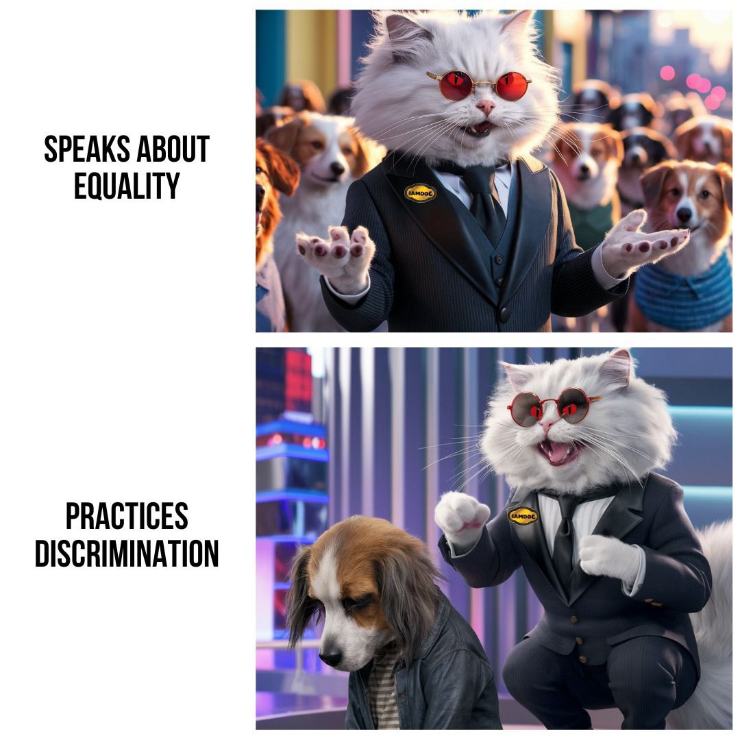 KINGMAKERLEGACY's tweet photo. Equality? More like equal opportunity to be disappointed by their actions. πβοΈ
#IAMDOG #IAMEqualityIrony #IAMDoubleStandards #IAMSatiricalTruth #IAMHypocrisy https://t.co/nxplMF23W7