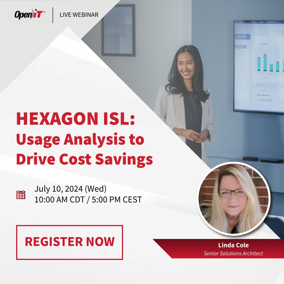 Harness Hexagon ISL!  
Join us on Tuesday, July 10, 2024, at 10:00 CDT, as Linda Cole delves into leveraging utilization data to unlock savings while maintaining compliance and optimization. 

Register here: attendee.gotowebinar.com/register/27095…

#OpeniT #Hexagon #Costsavings #ITAM