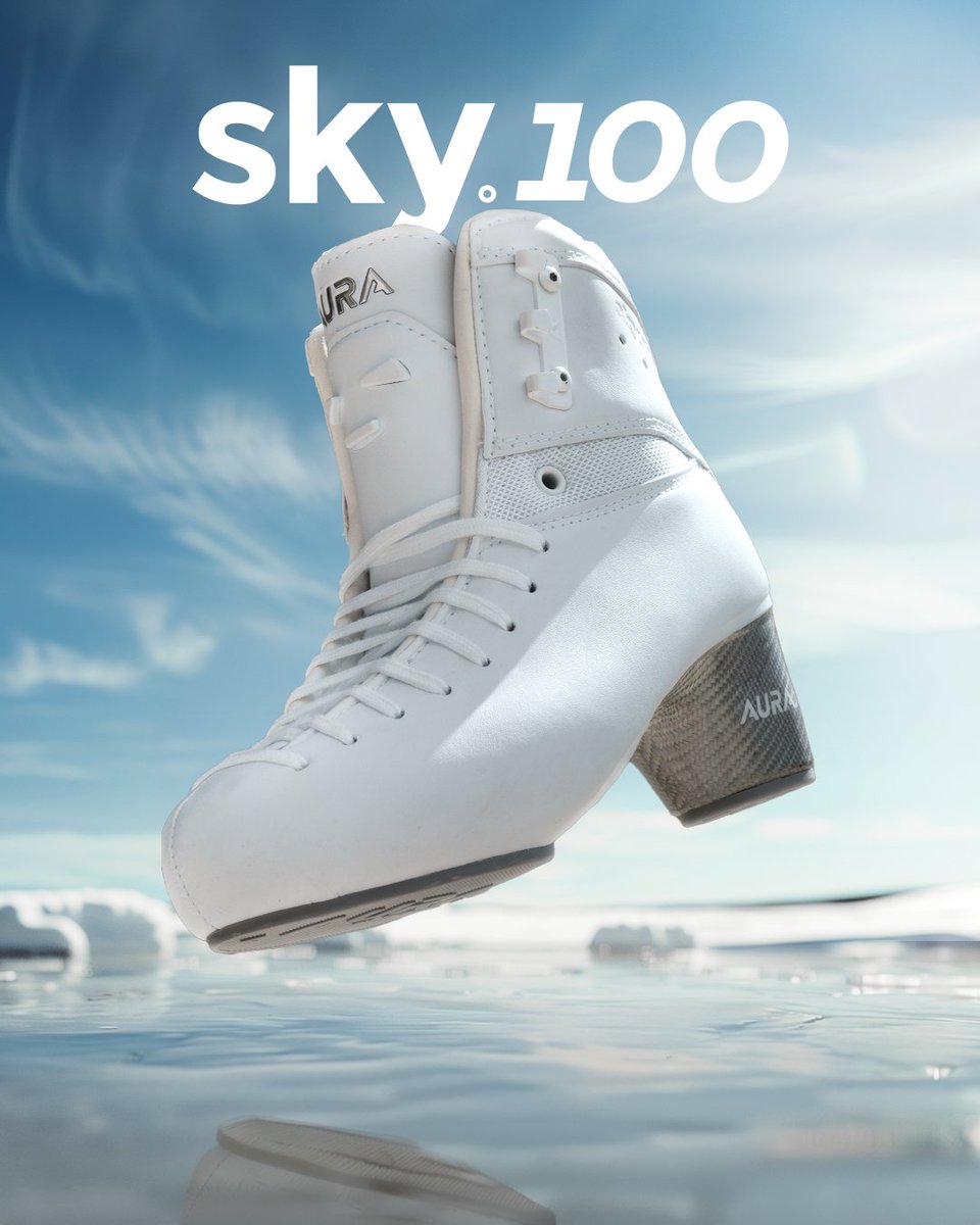 Performance Perfected. ⛸️💪⁠
⁠
• Reduced weight, average 500 grams per skate⁠
• Heat moldable to the skater's foot⁠
• Milled foam heel for impact absorption⁠
• Integrated tongue tab to reduce tongue slippage⁠
⁠
Are you interested in trying out the AURA Sky boots? 👀⛸️