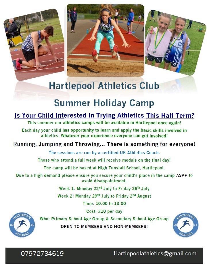 Great opportunity to try athletics at a local club. They’re doing some fantastic work across the town <a href="/HartlepoolAth/">Hartlepool Athletics Club</a>