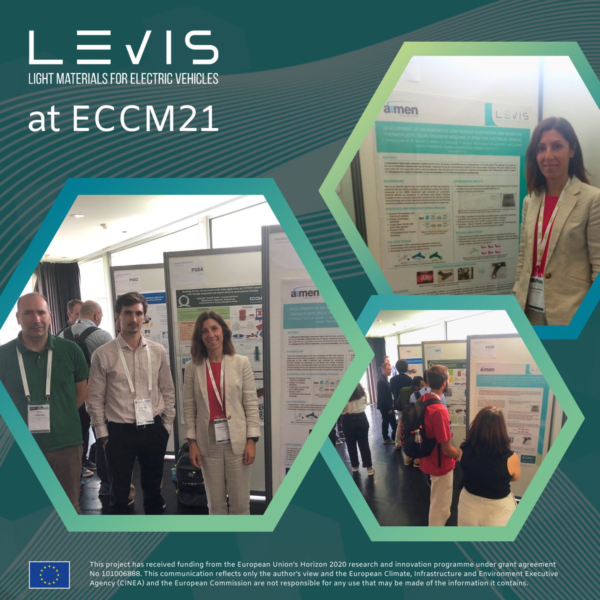 🌟 This week at #ECCM21, #GreenVehiclesLEVIS partner <a href="/aimenct/">AIMEN Centro Tecnológico</a> showcased a breakthrough in #EV #technology with a new #sustainable #lightweight suspension control arm using advanced molding techniques. 🚗💡

🔗 Learn more about our progress: greenvehicles-levis.eu