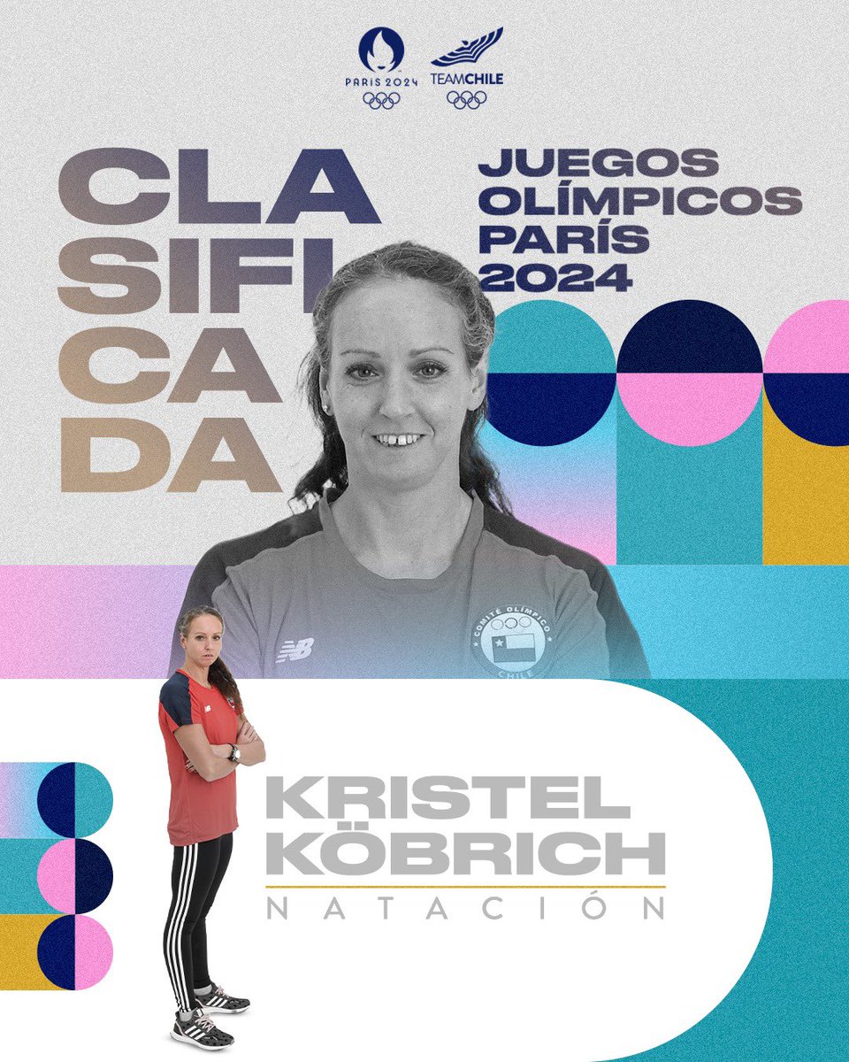 TeamChile_COCH's tweet photo. 😍 ¡SEXTOS JUEGOS PARA KRISTEL! 😍

Nuestra ídola eterna 🥰 Kristel Köbrich logró un hecho HISTÓRICO para el deporte chileno 🇨🇱: clasificó a sus SEXTOS 🤩 Juegos Olímpicos de manera CONSECUTIVA (Sí, desde Atenas 2004 🇬🇷), marca inédita en nuestro país (no solo por ser consecutivo sino también por la cantidad de participaciones 👌🏻).

La multimedallista panamericana fue finalista mundial este año en 1.500 metros y logró la marca de consideración olímpica ✅ en aquella distancia en 2023, demostrando que sigue más vigente que nunca a sus 38 años ☺️.

Además de los 1.500 metros, competirá en los 800 metros.

¡Eres GIGANTE @kristelkobrich!

#VamosTeamChile 🇨🇱