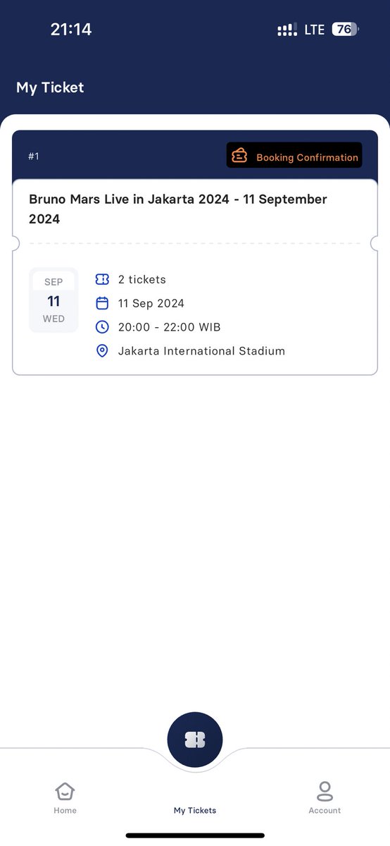 WTS BRUNO MARS TGL 11 - CAT 3B - 2tix
TGL 13 - CAT 3B - 1tix
