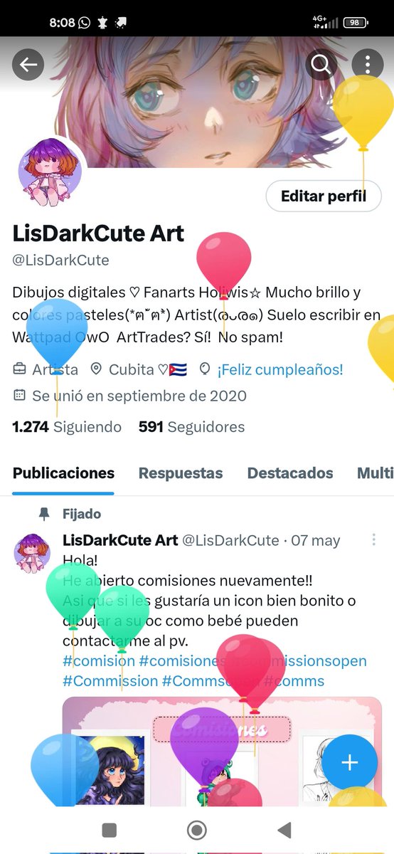 LisDarkCute Art 🇨🇺.close commissions 🐇 tweet media