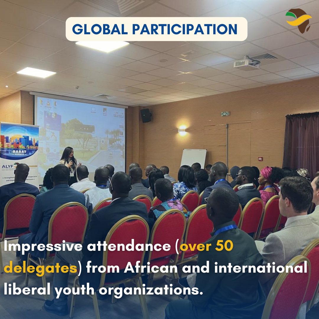 alyfafrica's tweet photo. #ALYF 2nd Congress in Morocco from June 3-6, 2024, was a resounding success, focusing on "Strengthening South-South Cooperation and Empowering Young Africans”🌍.
Here are some key highlights of the Congress. 👇🏾
#ALYFCongress2024
#AVoiceForLiberalYouthOfAfrica https://t.co/ssMxpjUU9B