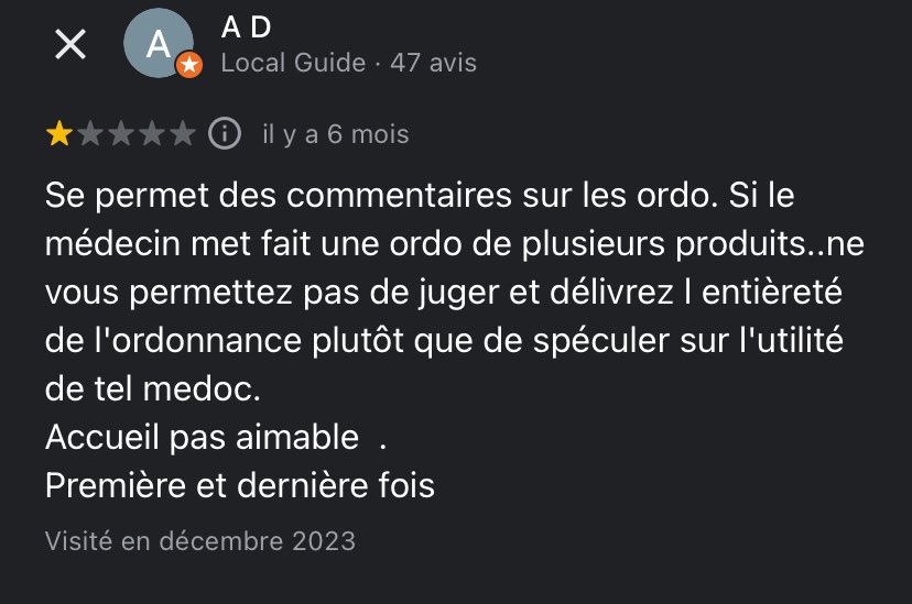 On nous met une étoile pour avoir réalisé notre travail de pharmacien....
On est pas pousseur de boîtes, il faut le savoir.
#teampharma