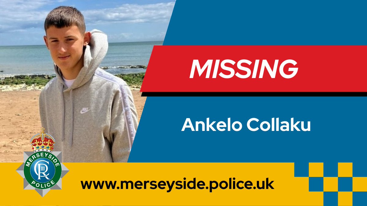 We continue to appeal for information to help find missing teenager Ankelo Collaku, 15, who was last seen in the area of Westfield Walk, in #Kirkby, on 16th June.  We now believe he has links to #Sussex and #Kent. If you see him, please get in touch: orlo.uk/CBOiq