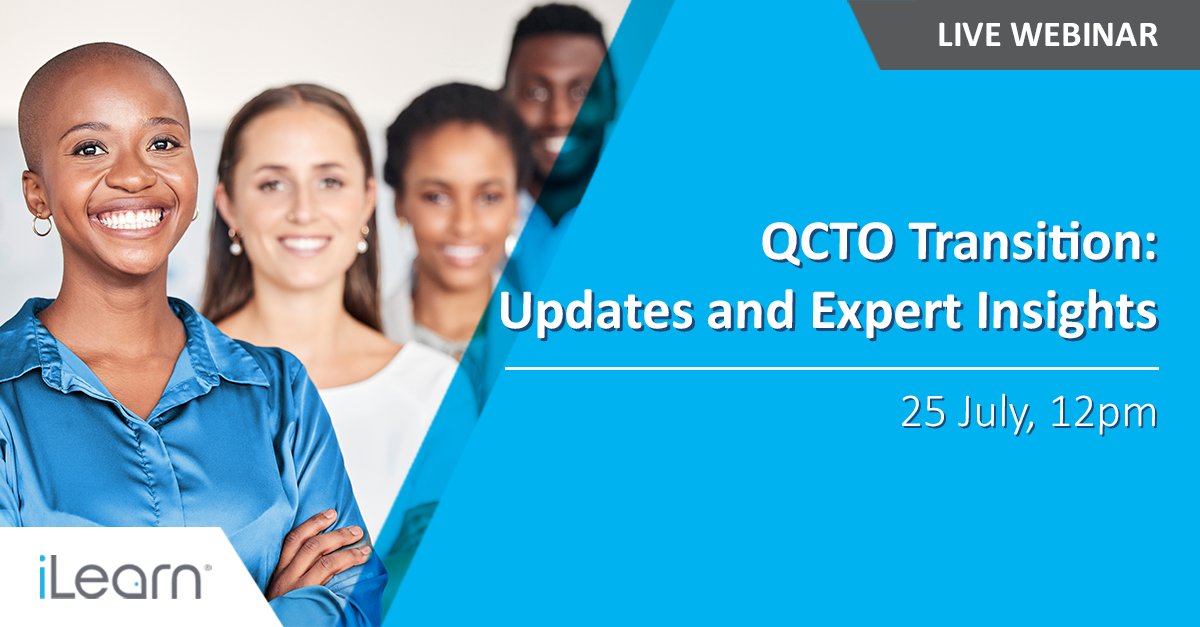ilearnSA's tweet photo. Following our successful webinar on the transition from #SETA to #QCTO qualifications, we're back with another session packed with the latest updates and expert insights. 📅 Mark your calendars for July 25, 2024!

https://t.co/fHvDId2HZI https://t.co/9O7vofKBVq