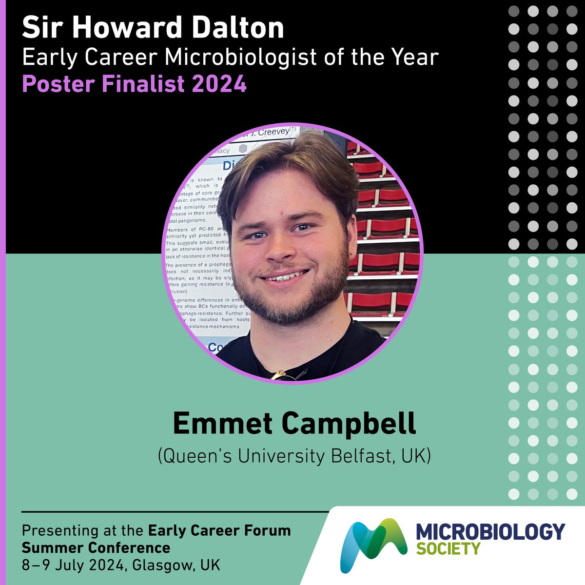 At #ECConf24 we are awarding two EC Microbiologist of the Year poster prizes. In the lead up to the poster final, we spoke to poster finalist @the_phagemage, from <a href="/QUBelfast/">Queen's University Belfast 🎓</a> - microb.io/3XSHT3P