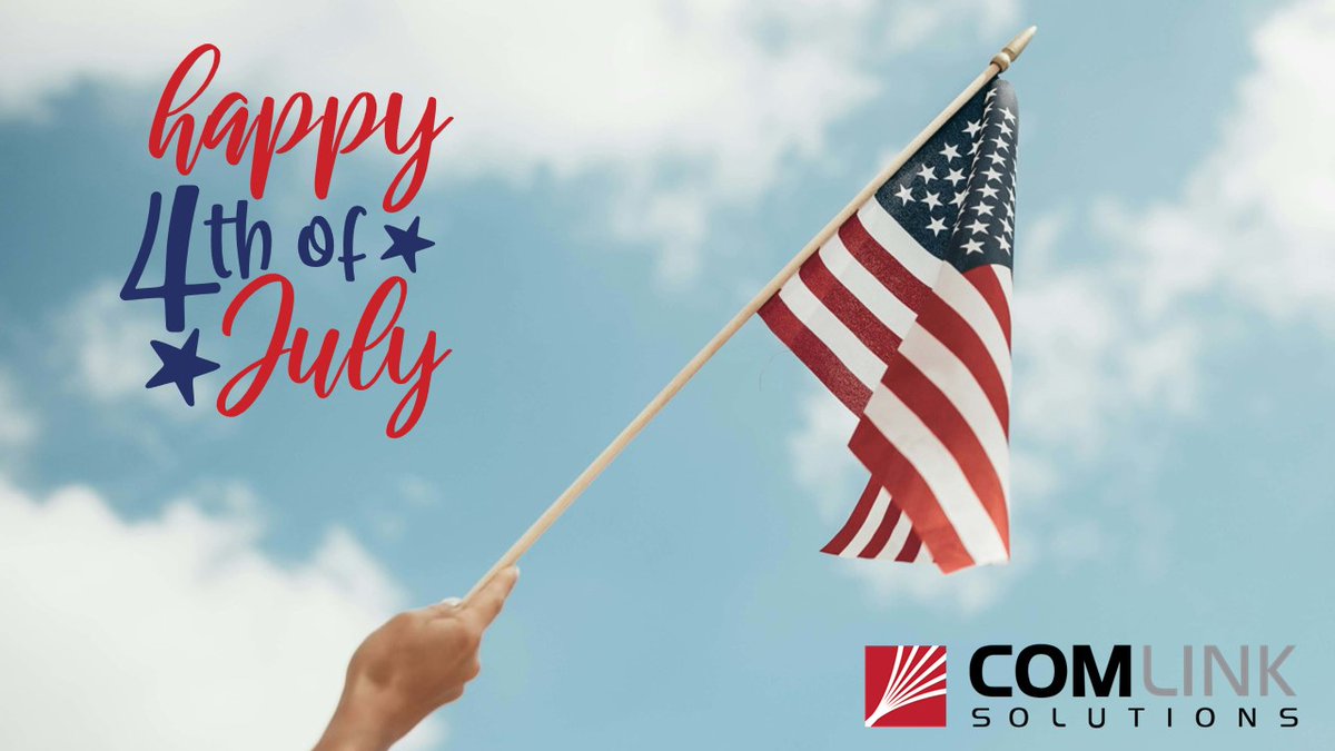 ComlinkSol's tweet photo. From all of us at Comlink Solutions, wishing you a star-spangled 4th of July filled with joy, pride, and the spirit of freedom. Happy Independence Day! #CelebrateFreedom #IndependenceDay https://t.co/dghwdlMzza