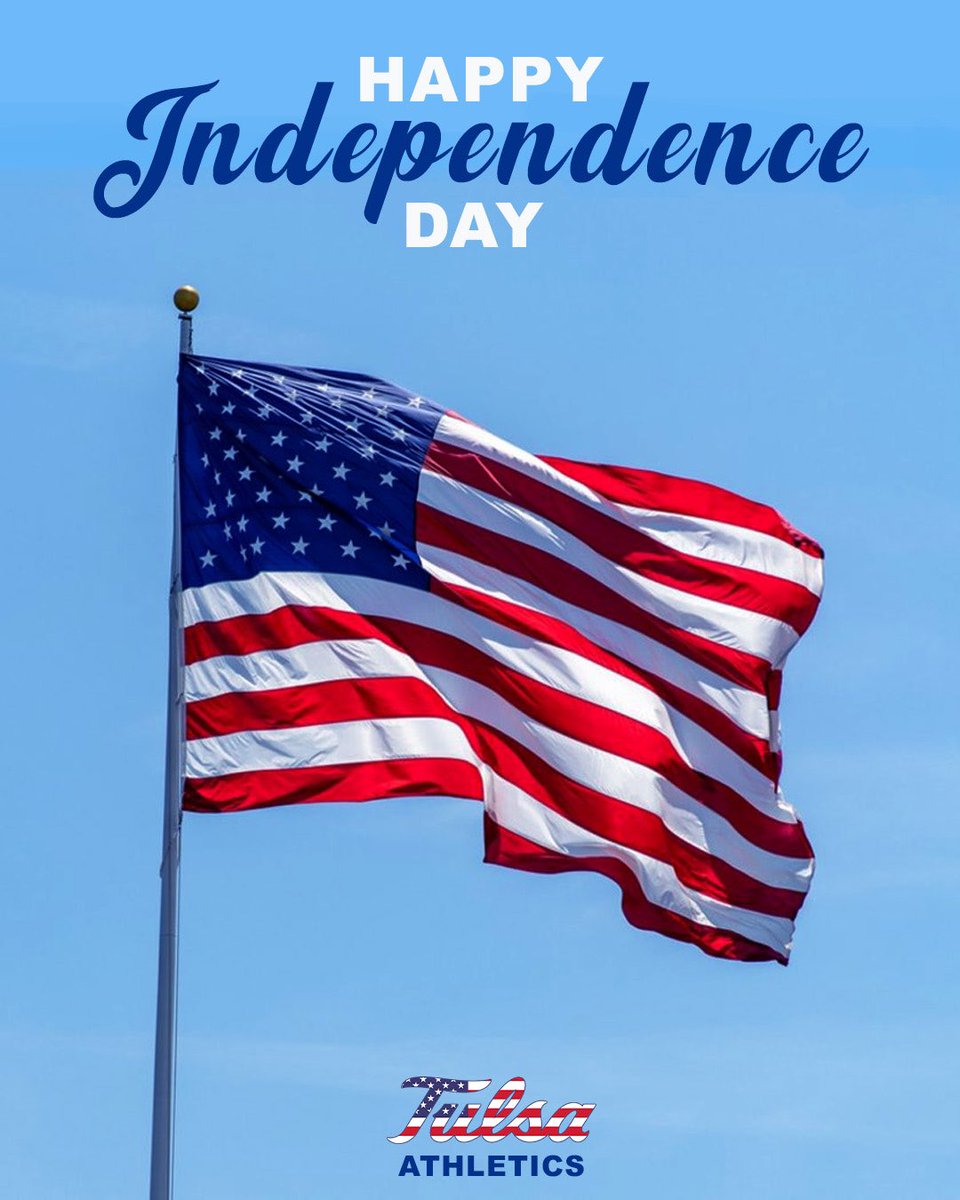 TulsaHurricane's tweet photo. Happy 4th of July, Tulsa! 🇺🇸

#ReignCane https://t.co/mC8hxW0JHC