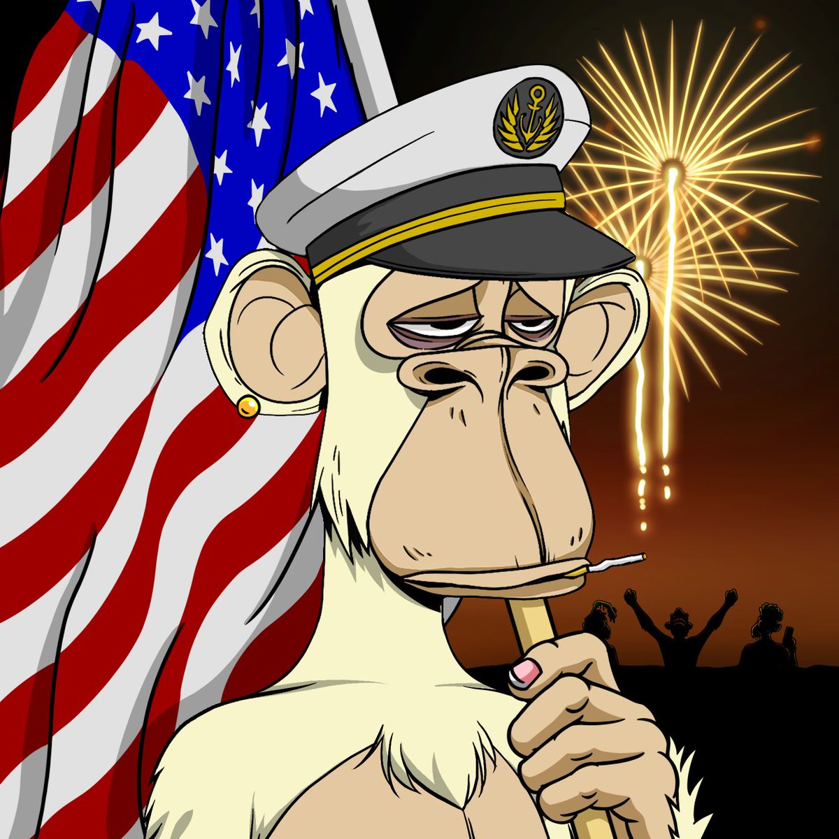 JaysonCrypto's tweet photo. Happy 4th of July to all the Degens on X today

Bored Ape Yacht Club https://t.co/tVNTeI5uai