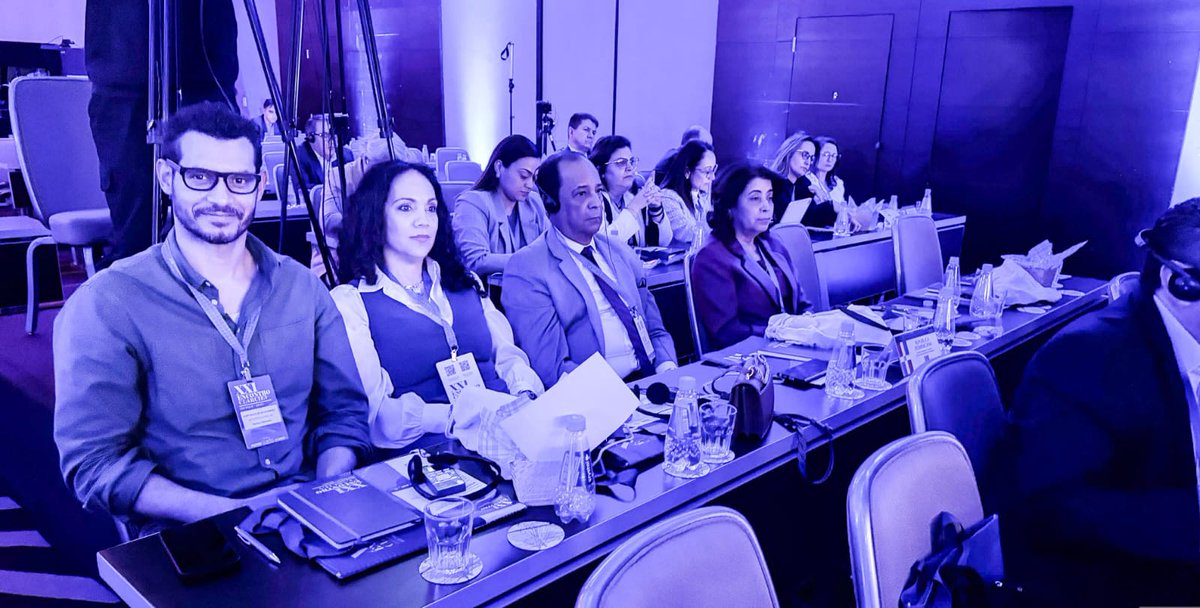 Una comisión de la #JCE encabezada por los miembros titulares del #PlenoJCE, Rafael Vallejo, Dolores Fernández y <a href="/PatriciaLorenzP/">Patricia Lorenzo Paniagua</a>, se encuentran en Brasil 🇧🇷 participando en el XXI Encuentro del <a href="/clarciev/">CLARCIEV</a>, que se celebra desde el 3 hasta el 5 de julio. ⬇️

#CLARCIEV2024