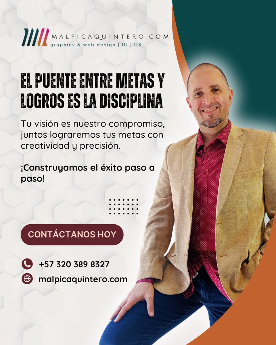 malpicaquintero's tweet photo. Disciplina y diseño: la fórmula perfecta para alcanzar tus metas. Trabaja conmigo y llevaremos tus ideas al siguiente nivel.

--
#DisciplinaYLogros #DiseñoConDisciplina #MetasAlcanzadas #CreatividadYÉxito #TransformaTusIdeas #TrabajoEnEquipo #DiseñoGráfico #ÉxitoCreativo #Diseño https://t.co/1sQBkr63ud