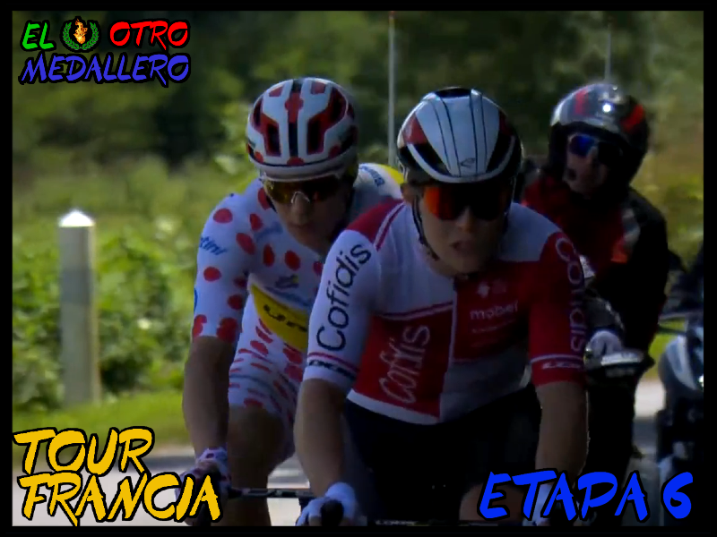 Resumenciclismo's tweet photo. 🚴♂️#tour2024 🇫🇷
🔸Llega la sexta etapa del #TourDeFrancia2024, y llegan los temibles abanicos al pelotón, tratando de ganar en el llano lo que se perdió hacia arriba
🔹No os perdáis el resumen completo:
⏩https://t.co/UOmltImIZX
#TDF2024 #TDFxESPN #tdf2024tr #TDF24 #TDFFantasy https://t.co/x0c2ACrN0R