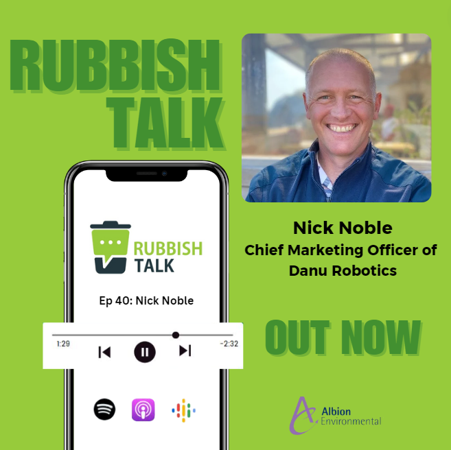 🎙️Episode 40 Out Now!🎙️

Don’t miss this engaging episode where Nick Noble shares his journey, insights, and future aspirations for Danu Robotics and the waste industry. 

🎧️Click here to Listen Now🎧️:

rubbishtalk.co.uk/2024/07/04/epi…

#RubbishTalkPodcast #WasteManagement♻️🌍️