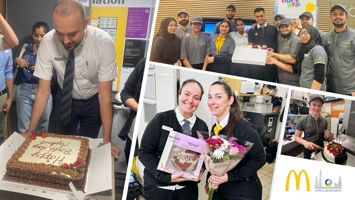 CAG_McDonalds's tweet photo. Sharing a few of our birthday wishes to our amazing restaurant crew from this year! 🎂🎉 #ThrowbackThursday
#CapitalArchesGroup #TeamCAG #McDonaldsFamily #London https://t.co/YCsv1rHhda