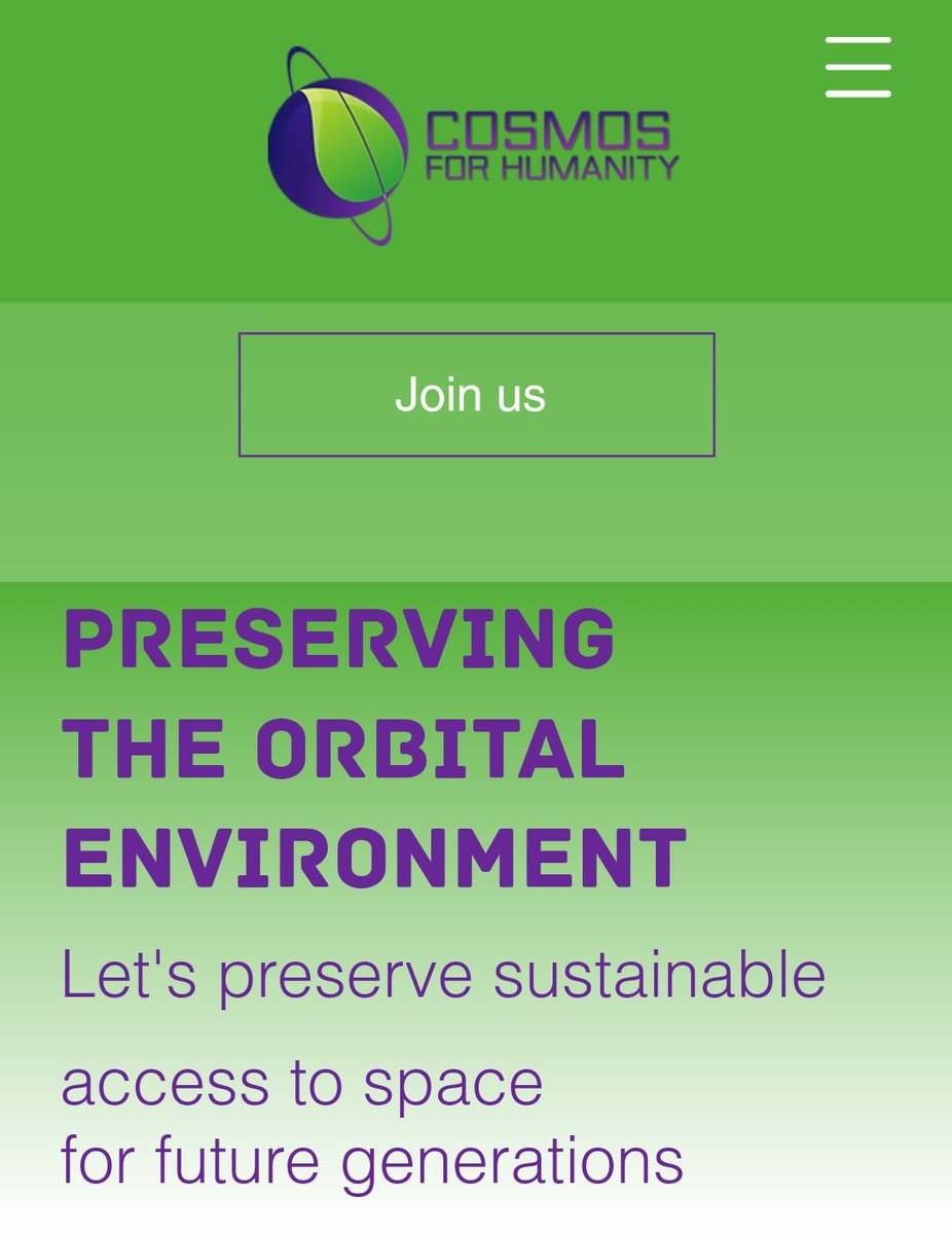 Cosmos4Humanity's tweet photo. Our new website is now online! 🎉🛰️🌍♻️
#CosmosRangers https://t.co/kpQ9yhnYYD
