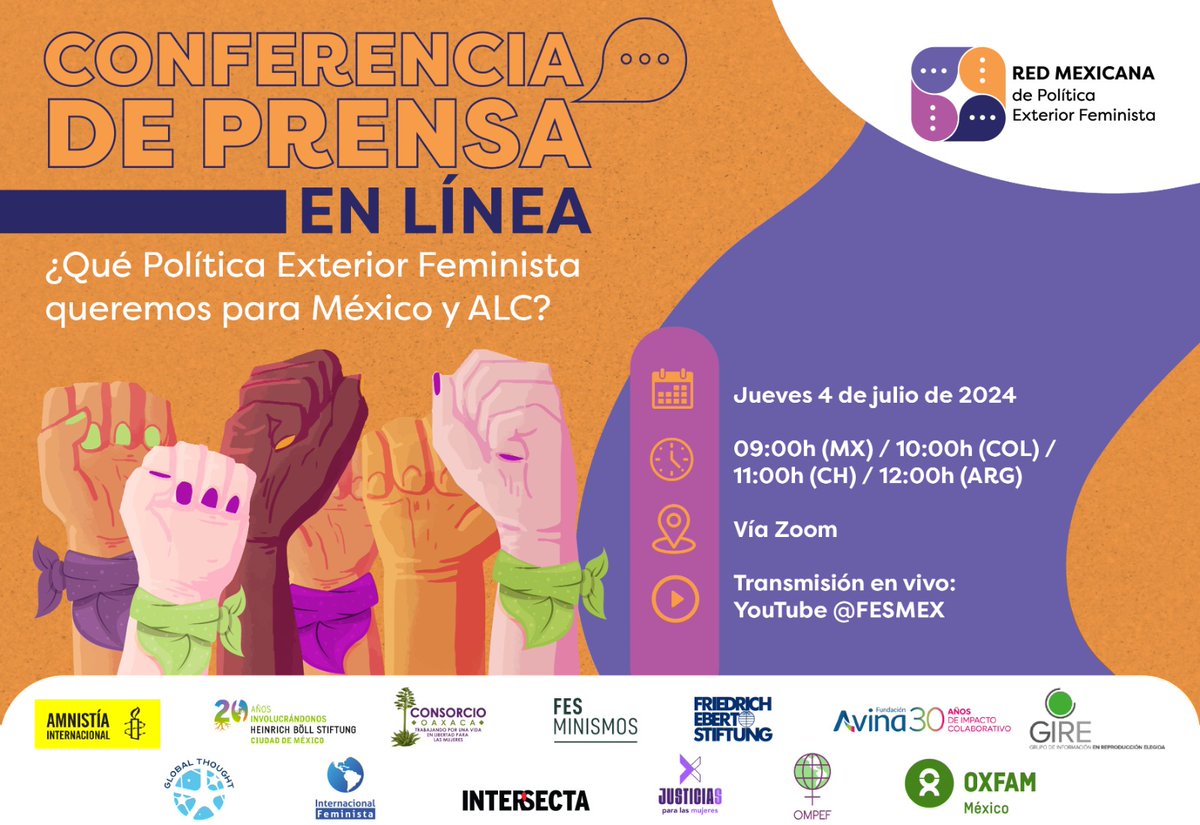 🟣 Ya comenzó la Conferencia de Prensa en línea!

🔗Conéctate aquí: youtube.com/watch?v=yXmjlt…