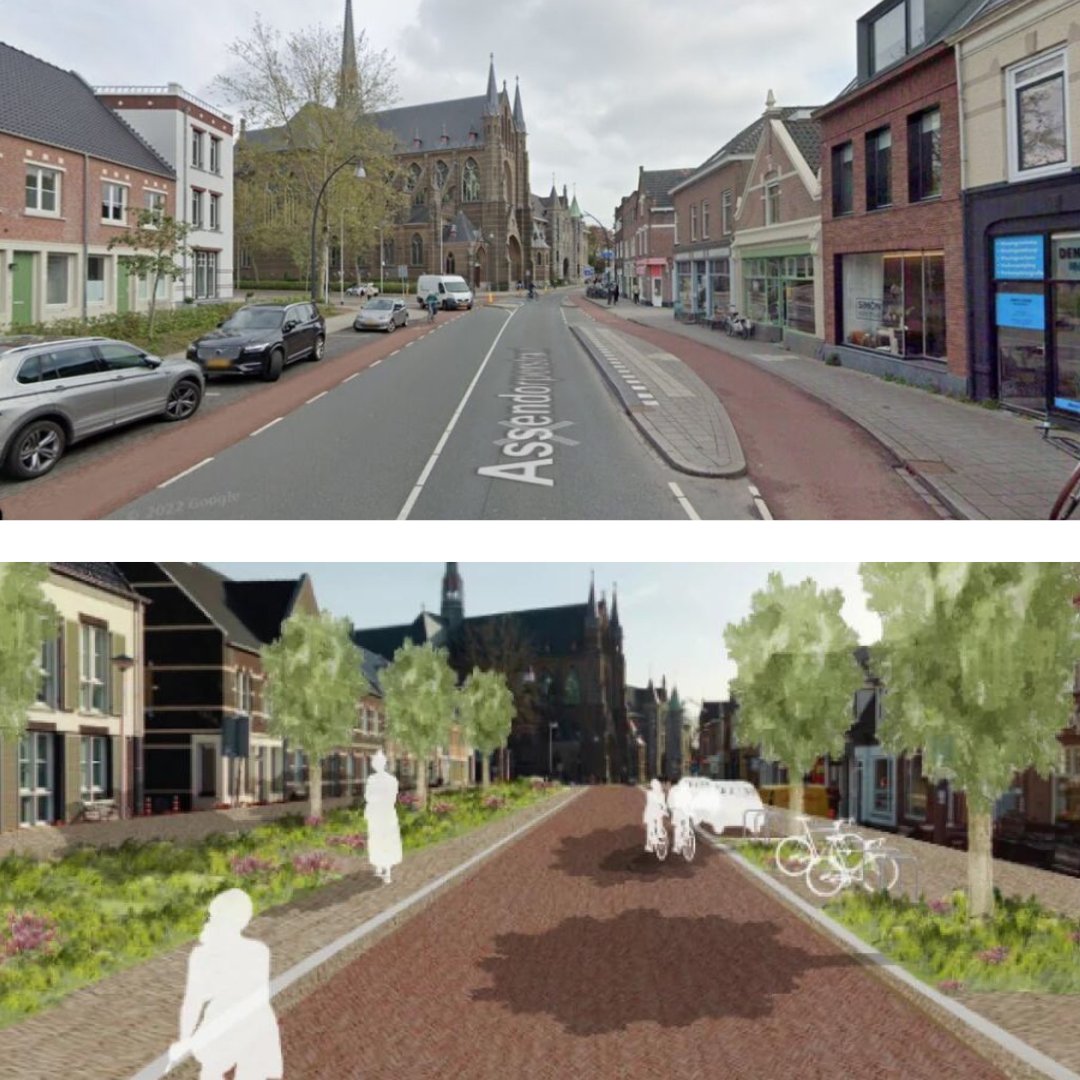 Cycling_Embassy's tweet photo. A better, greener, and safer connection to the Dutch city of @Gemeente_Zwolle's city center is coming. 

The purpose of this redesign is to strengthen the business climate and create an attractive route to and from the city center.

(#DCEnetwork)

https://t.co/IGo8iT8ixZ https://t.co/Jo6l4g4Qlg