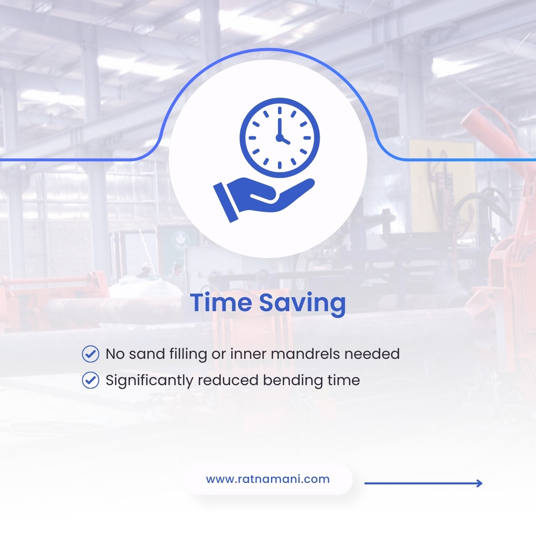 RMTLOfficial's tweet image. (Part 2/2)
The process is continuous, automated &amp;amp; significantly faster than traditional methods, eliminating the need for sand filling or inner mandrels. Experience the unmatched quality, efficiency &amp;amp; reliability of #InductionBending for all your industrial needs.

#Ratnamani