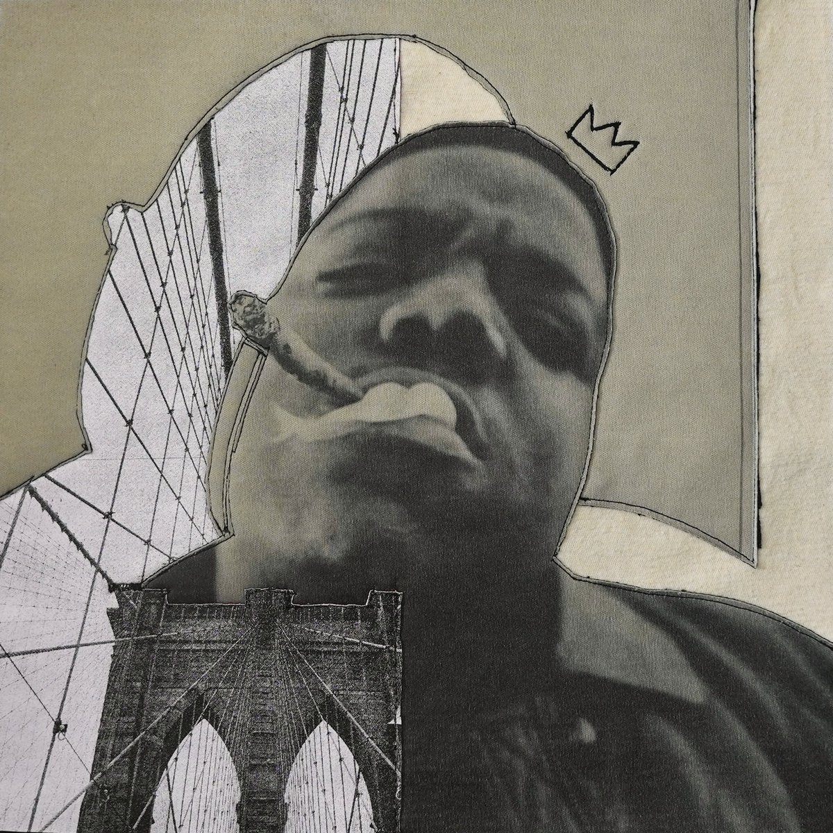 GM! Got around to whippin up a new piece 🪡 Who fw biggie?

B.I.G - 12 x 12 inch textile collage patch

2 SOL (physical included)

Link Below