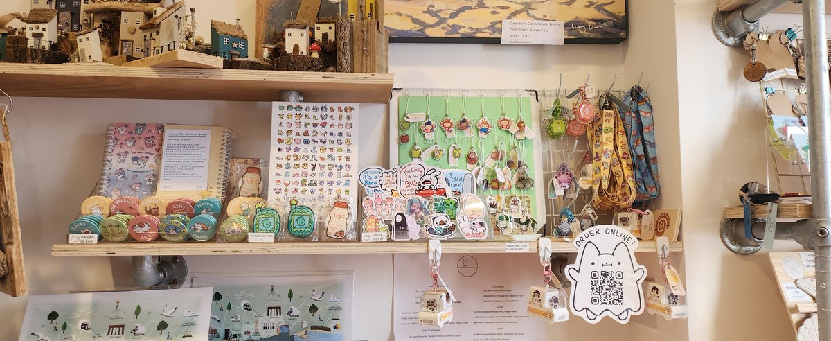 And for today's news... MY ART IS NOW IN A PHYSICAL STORE!!