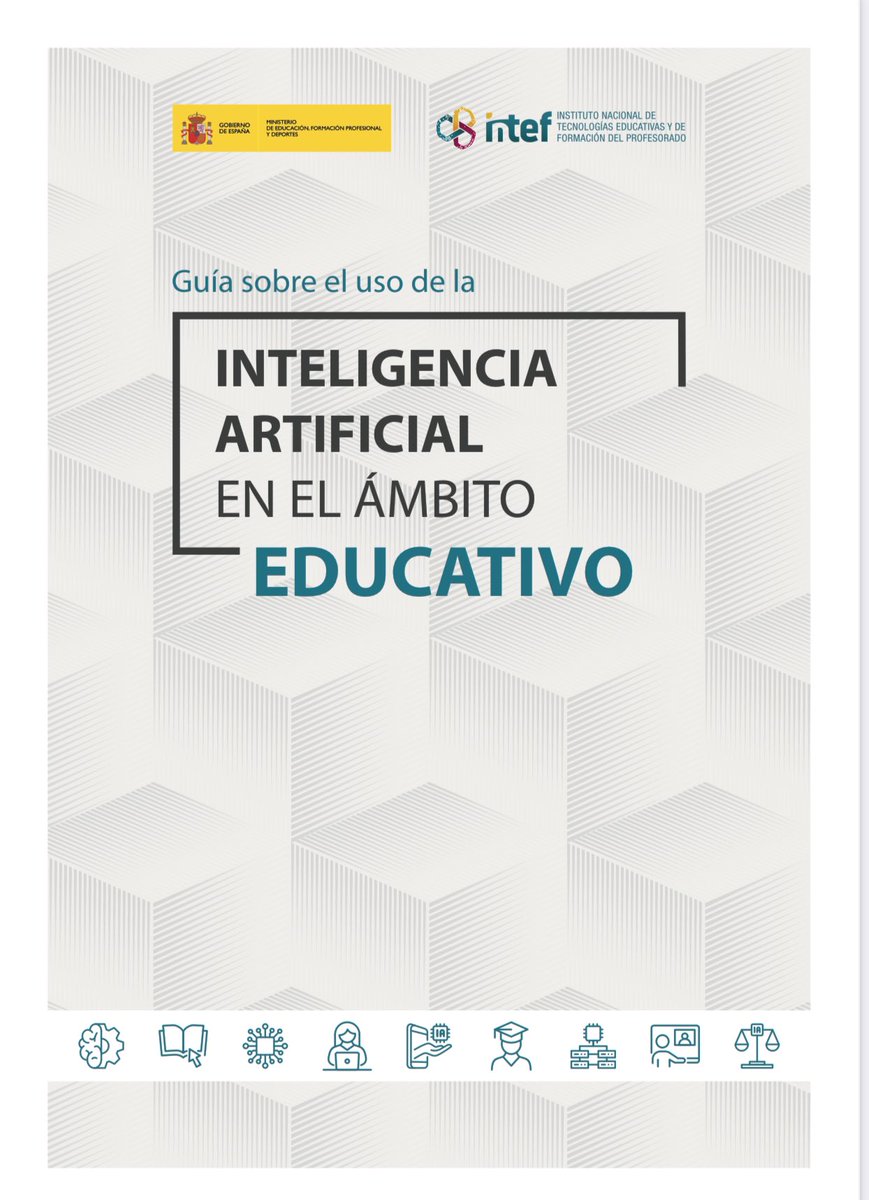 Puedes descargar esta guía sobre el
uso de la #IA en el ámbito educativo elaborado por <a href="/educaINTEF/">Educación INTEF</a> en este enlace 👉 code.intef.es/wp-content/upl…