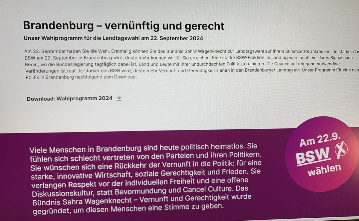 melanie_makoe's tweet image. #Homepage #bsw #brandenburg