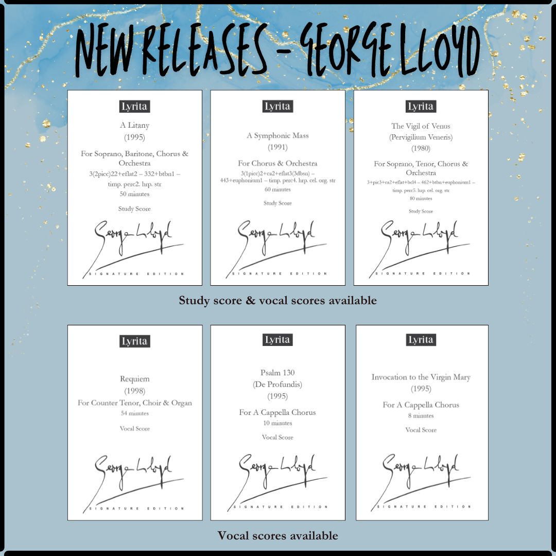 GLloydcomposer's tweet image. 6 new George Lloyd scores available to buy and hire from the Nimbus Records website.

Click on the link below to find out more;
wyastone.co.uk/new_releases

#GeorgeLloyd #Scores #newmusic #composer #composition #Lyrita #George #Lloyd