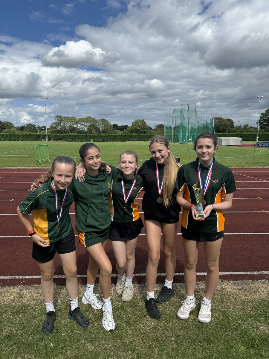 SGS_PE's tweet photo. TeamSGS competed in Div 1 of the Coastal & Wolds athletics achieving an outstanding 2nd today. ๐ฅ
28 GOLD medals๐ฅ
The year 7 girls, 7 boys, 8 boys & 10 girls also won their age categories! For the year 8 boys this was for the second year running. ๐๐ผ
Congratulations #TeamSGS https://t.co/JBieIHtqY4