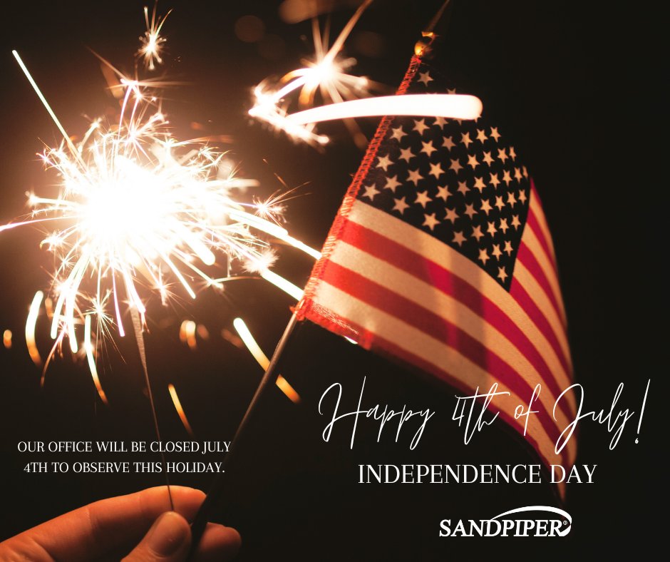 Happy 4th of July from your friends at Sandpiper!

#Sandpiper | #FourthOfJuly 🇺🇸🎆