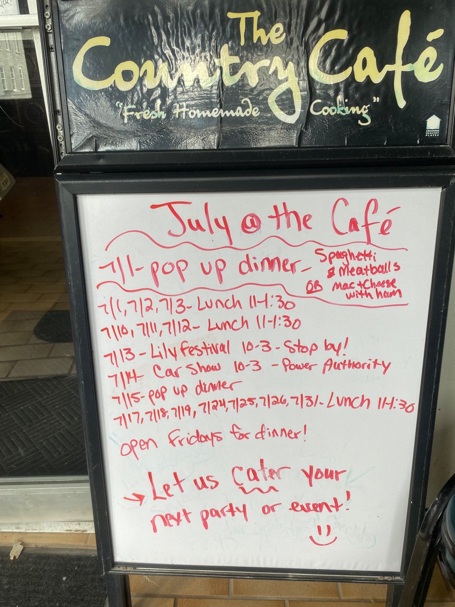 Ojoksft's tweet image. #shoplocal 
#SpendLocal
#EatLocal
#SmallBusiness 

Schoharie Country Cafe
#518Catering
#518Foods