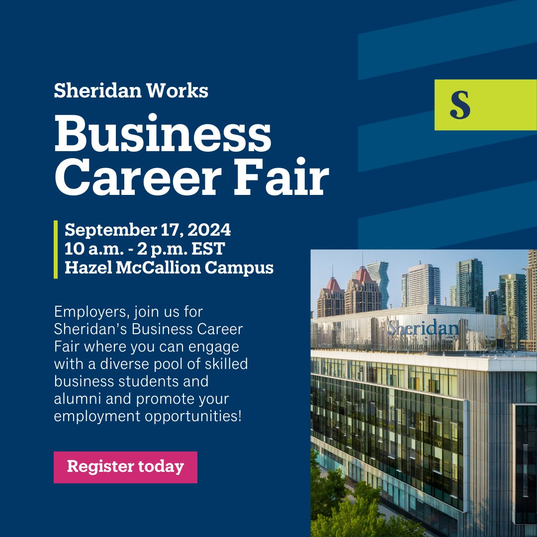 Attention Employers! Ready to connect with top talent? Join us this September for our Business Career Fair where you’ll have the opportunity to meet our creative and skilled business students and alumni.

Reserve your spot today: bit.ly/4cbv0FW