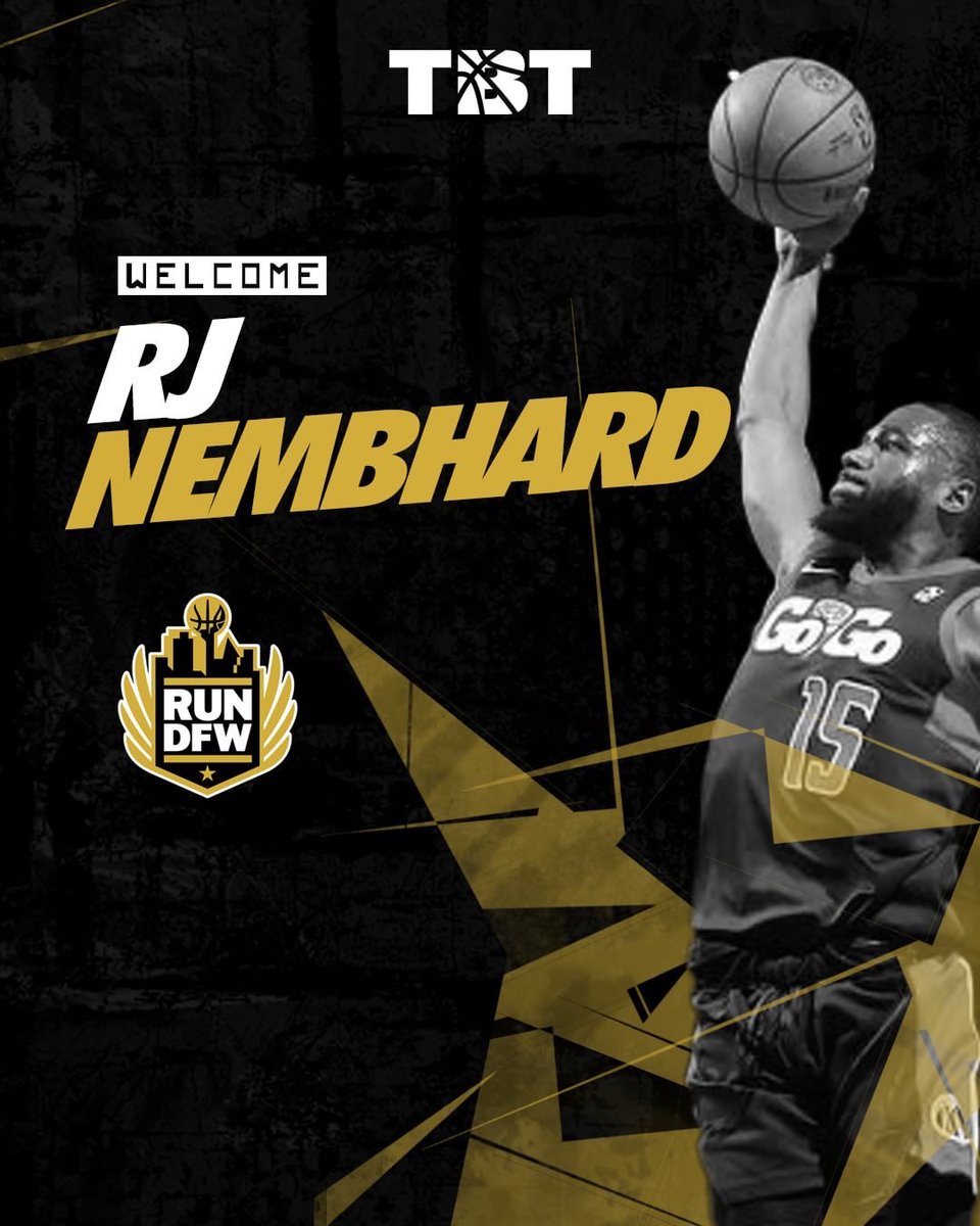 RunDFWTBT's tweet image. Welcome RJ Nembhard to the Run DFW Family! 

RJ had a successful collegiate career at TCU, averaging 15.7 PPG and 4.0 APG in his senior season. RJ just completed his third professional season and is looking forward to his first year in TBT! 

#RunDFW #TBT #Dallas #Texas