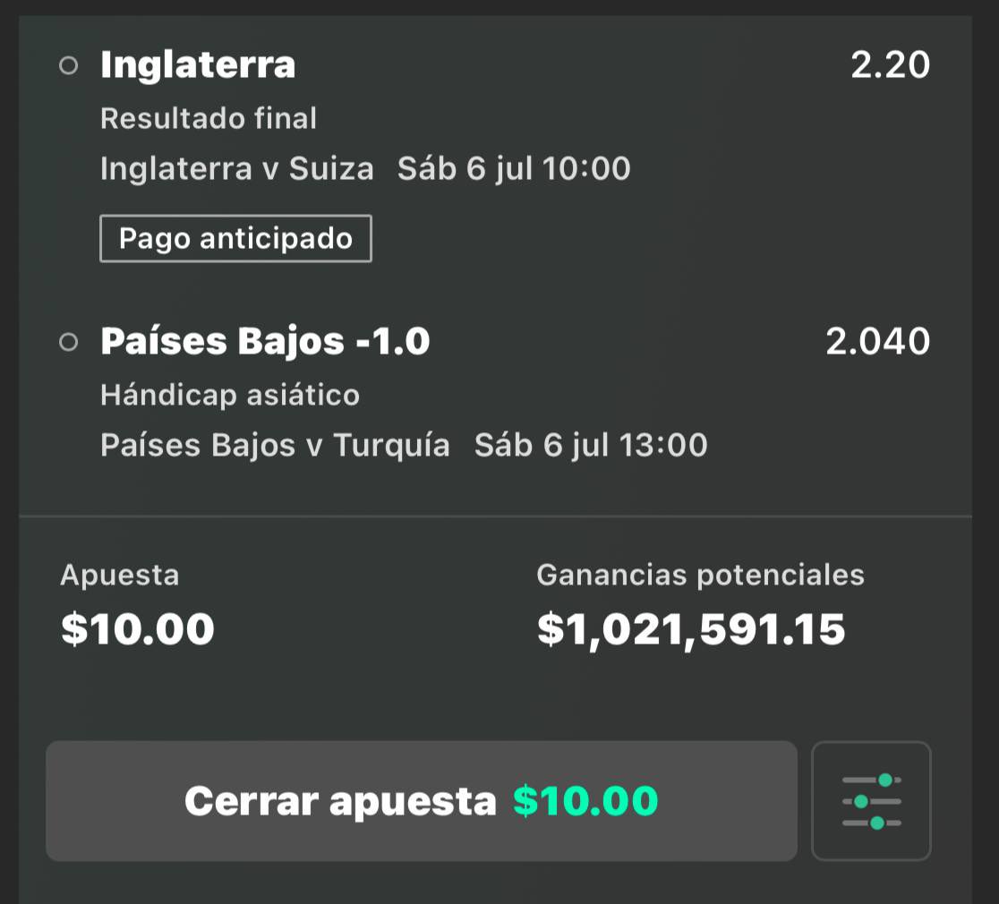 🚨 |PARLAY JUBILADOR GRATIS
 
No me voy a rendir hasta Ganarlo nuevamente con ustedes

TE SOBRAN $10 PESOS? CON ESTE PARLAY POR FIN NOS JUBILAREMOS?
 
¿Lo Quieres? SERÁ GRATIS SOLAMENTE para los que ingresan a mi canal gratuito. Ahí lo pondré t.me/+inNYWolyUnI3N…